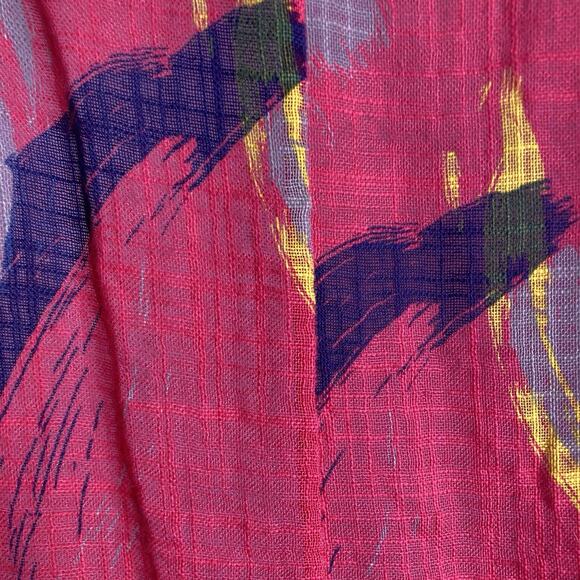 Made in Italy Women's‎ Colorful Abstract Cotton Tunic Top Est. Size 2X Vibrant - Picture 10 of 10